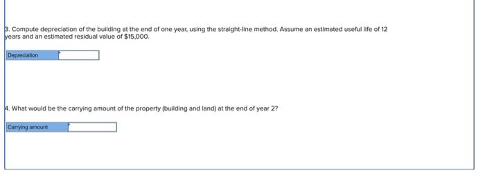 L07-2, 7-3 Zeidier Company bought a bullding and the land on which
