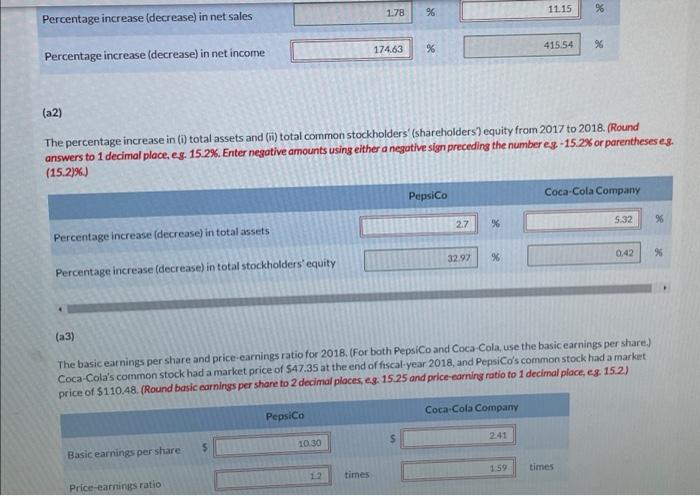 presented in APPENDIX C determine the following for each company (a1) (a2)