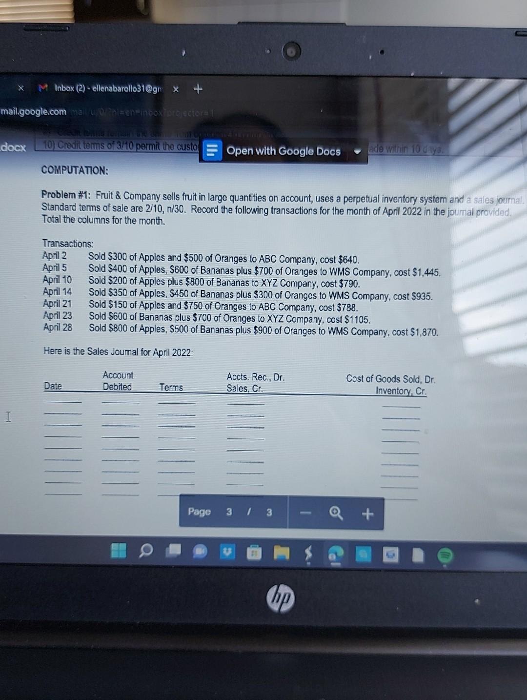 please help to answer this problem. thank you MInbox (2) -