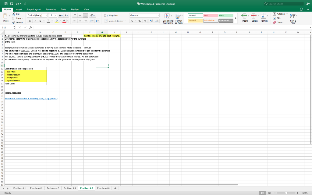 Can anyone help with this problem below? It's accounting Workshop 4 Problems