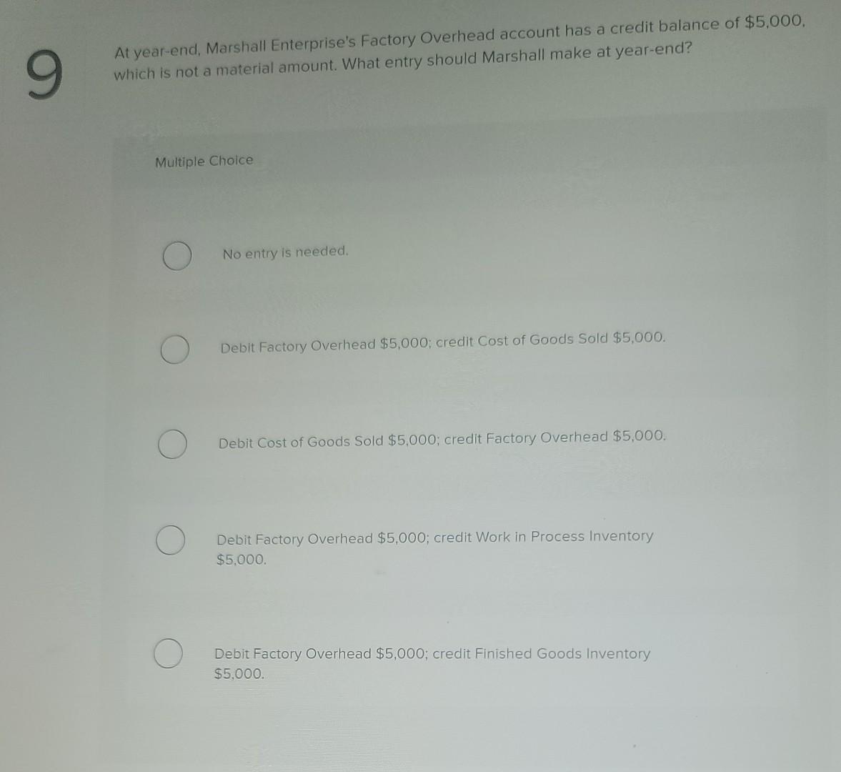 chapter 15 mini test questions 9 and 10 9 At year-end,