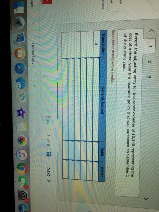 its September 30 year-end. For the following transactions and events, show the