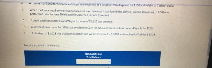 CO. TRIAL BALANCE JUNE 30, 2020 Debit Credit Cash $3,323 Accounts Receivable