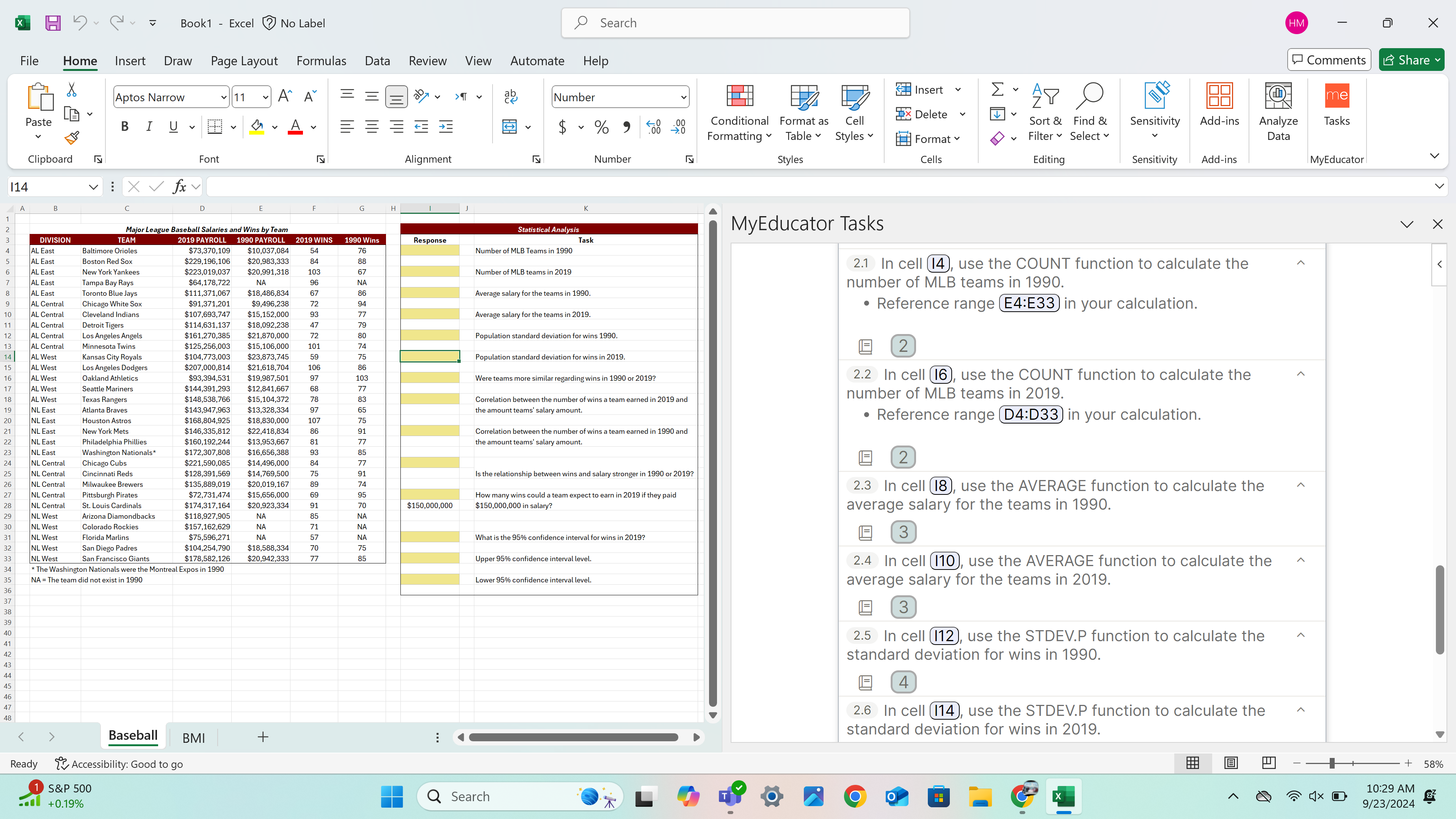  I only need the formulas to put for each yellow box.