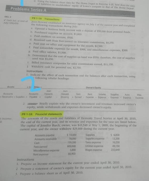 44 Chapter 1 Introduction to Accounting and Business OBJ. 4,3 2. Net