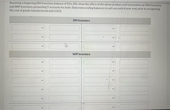 cost per unit, and whether it is a standard cost or actual