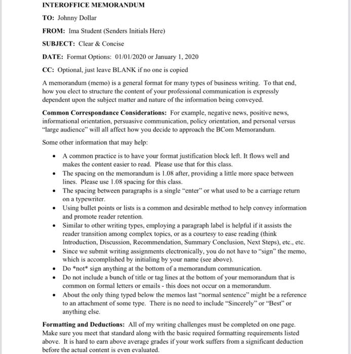 this is the MEMO format to use please type it will make