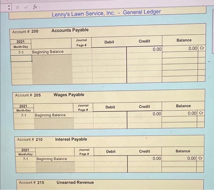 for a completed mowing job - customer will pay in 10 days