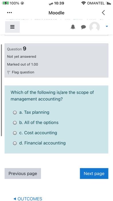 Not yet answered Marked out of 1.00 Flag question Which of the