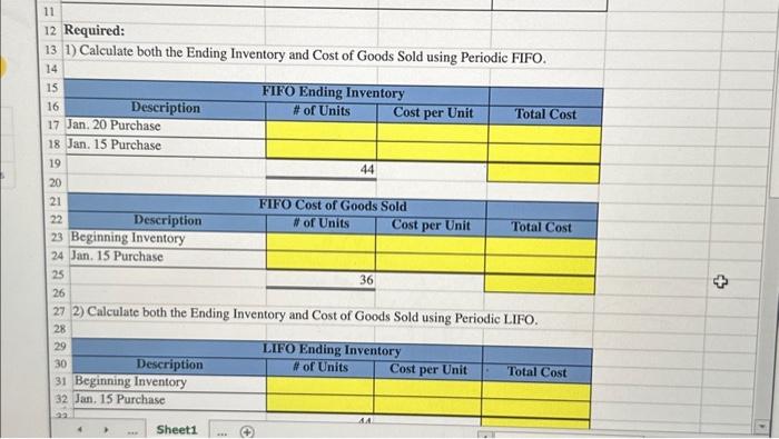 formulas to input in excel. 1. Calculate cost of ending inventory and