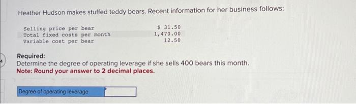 each clock selis for $33.00. The company's fixed costs total $24,420. Suppose