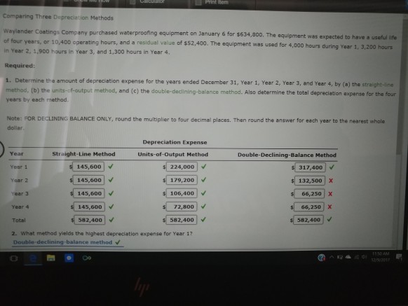 please fix these 3 errors. thanks Print Rem Comparing Three Depreciation