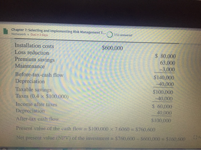  Chapter 7: Selecting and implementing Risk Management Homework . Due in