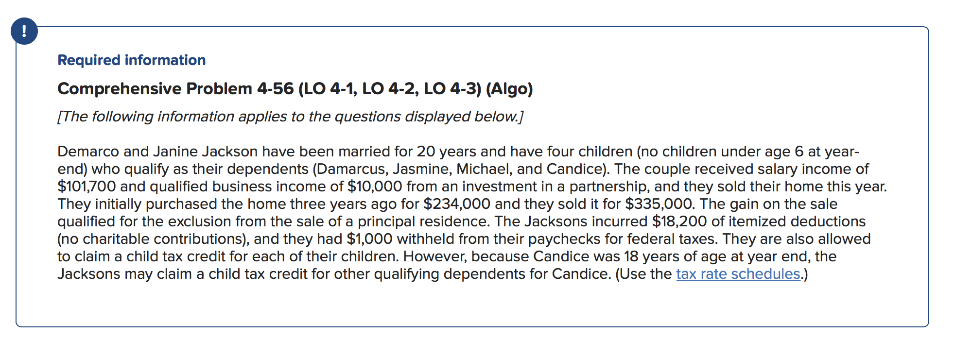 ! Required information Comprehensive Problem 4-56 (LO 4-1, LO 4-2, LO