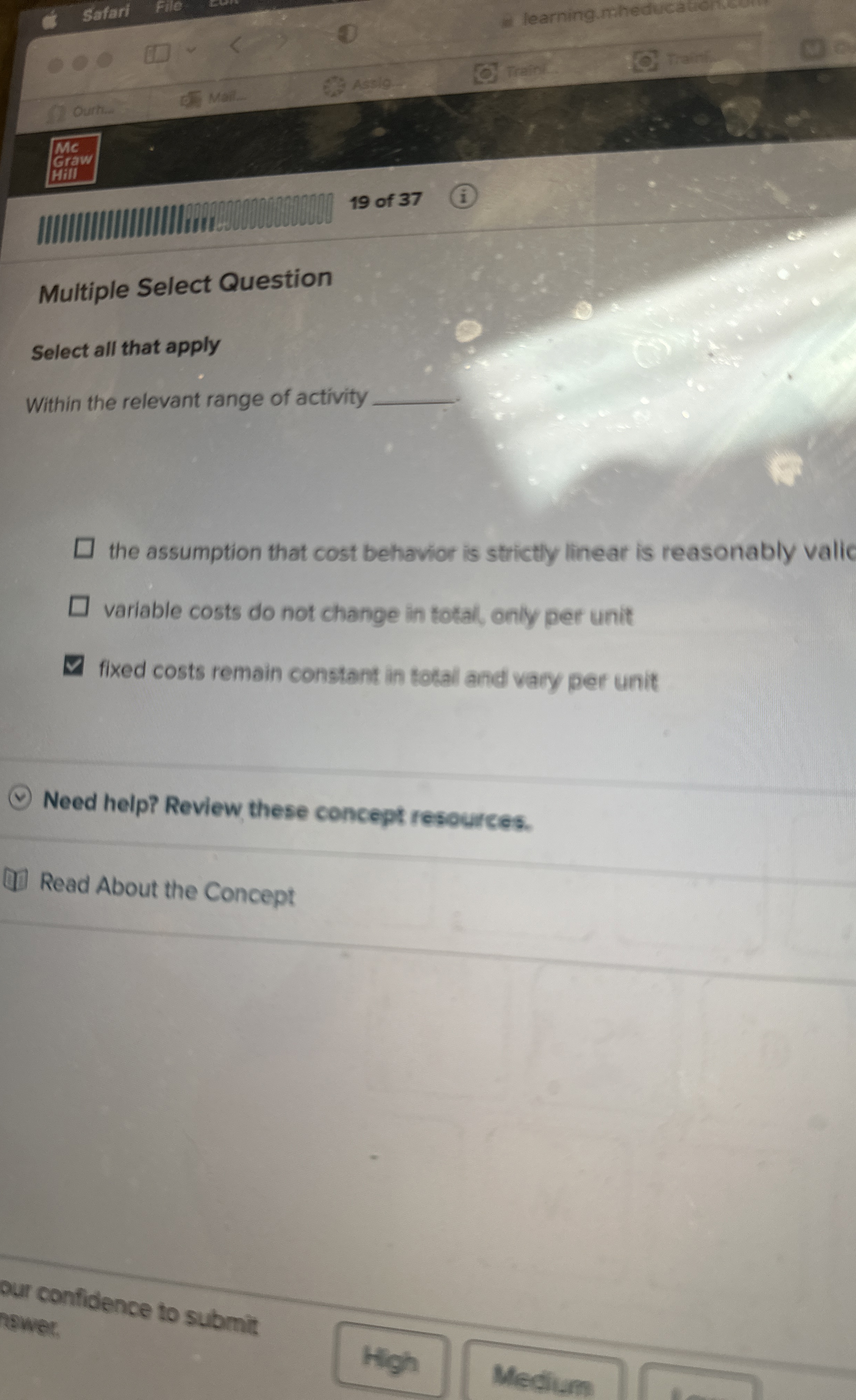  Multiple Select Question Select all that apply Within the relevant range