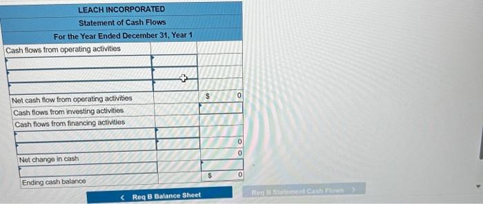 answer to the nearest whole dollar. Prepare an income statement for Year