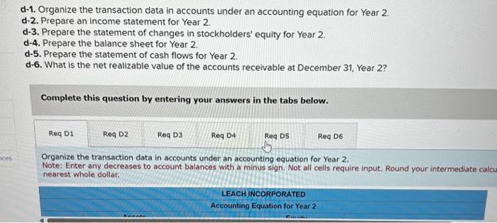 31, Year 1 \begin{tabular}{|l|l|l|} \hline Cash flows from operating activities \\ \hline