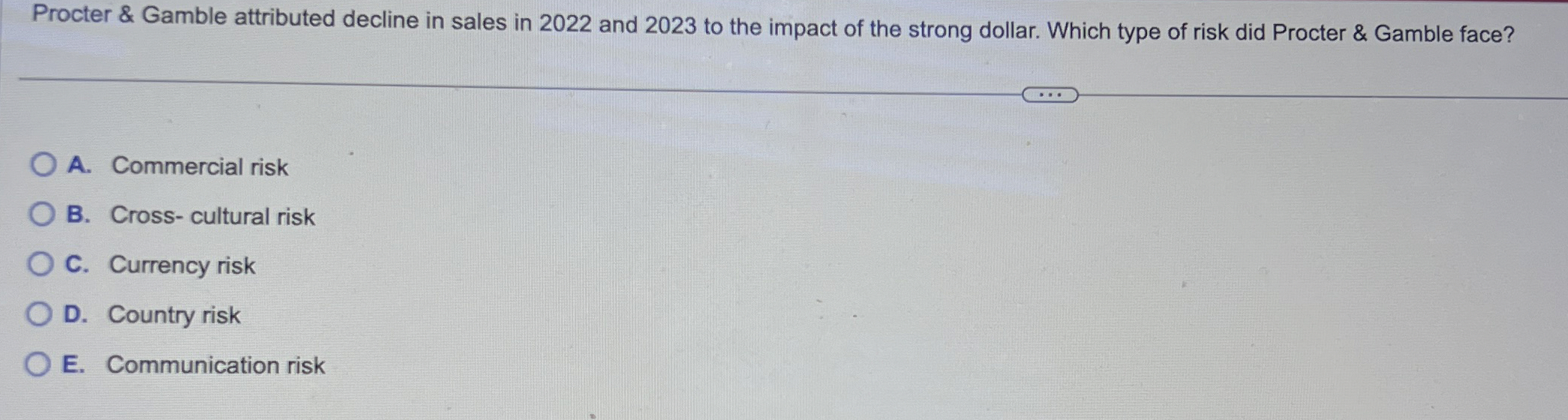  Procter & Gamble attributed decline in sales in 2022 and 2023