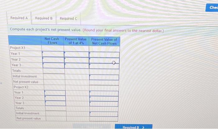 index LO P3 Following is information on two alternative investment projects being