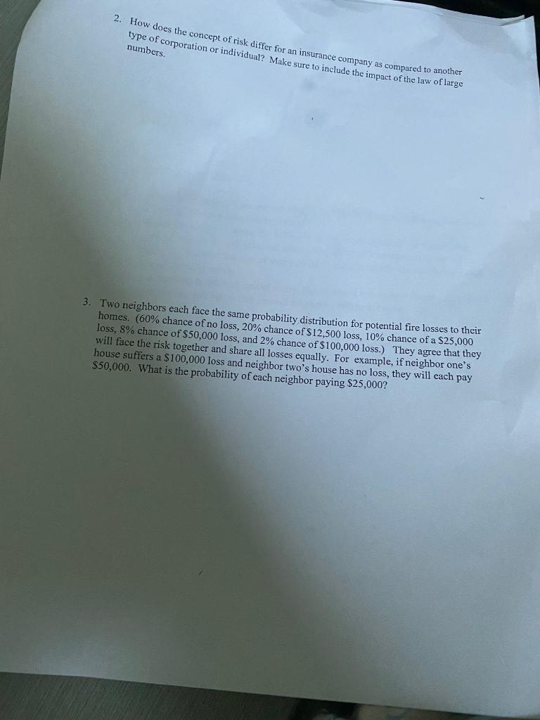 Answer to question 2 and question 3 2. How does the