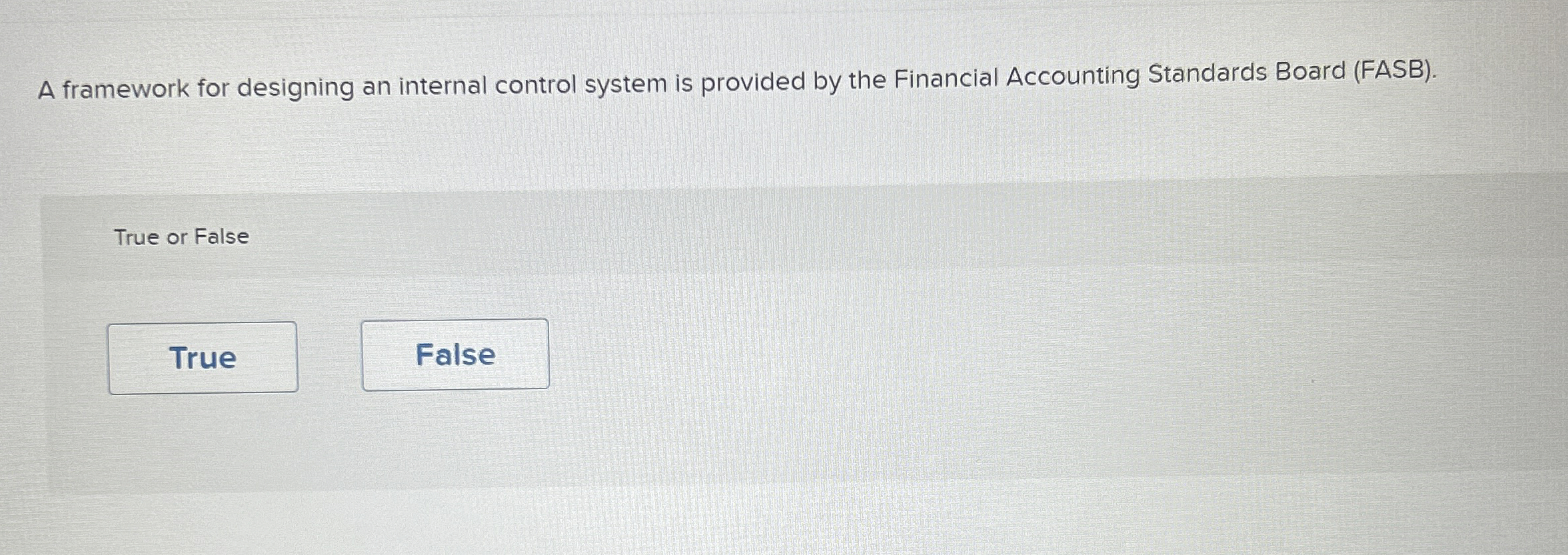  A framework for designing an internal control system is provided by