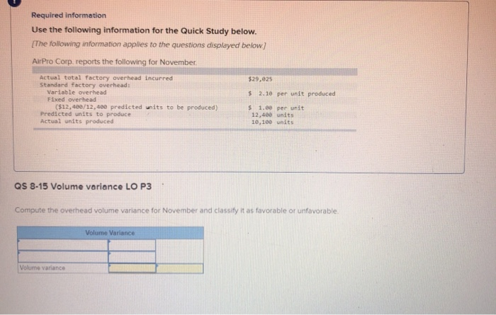 [The following information applies to the questions displayed below.] AirPro Corp. reports