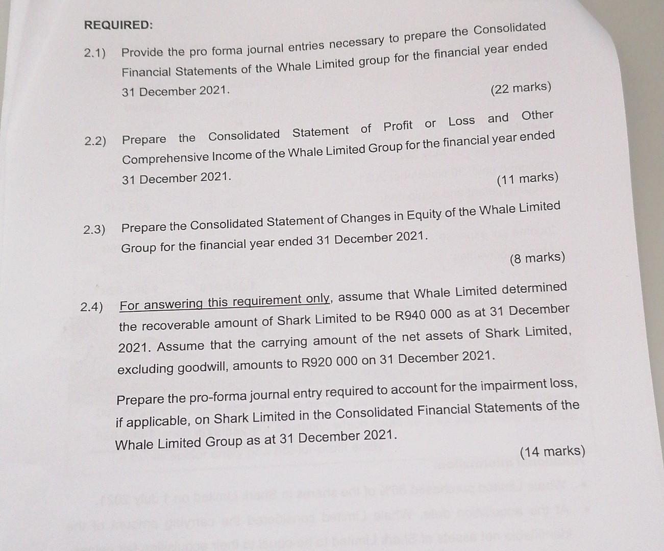 shares in Shark Limited on 1 July 2021. - At the acquisition