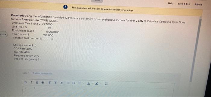 Please answer this question --- Help Save & Exit Sub This question