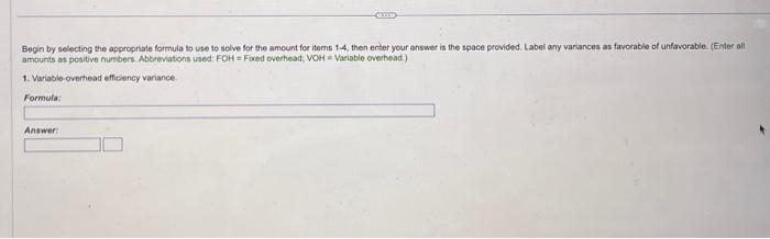 Budgeted-fixed overhead You have been asked to prepare an analysis of the