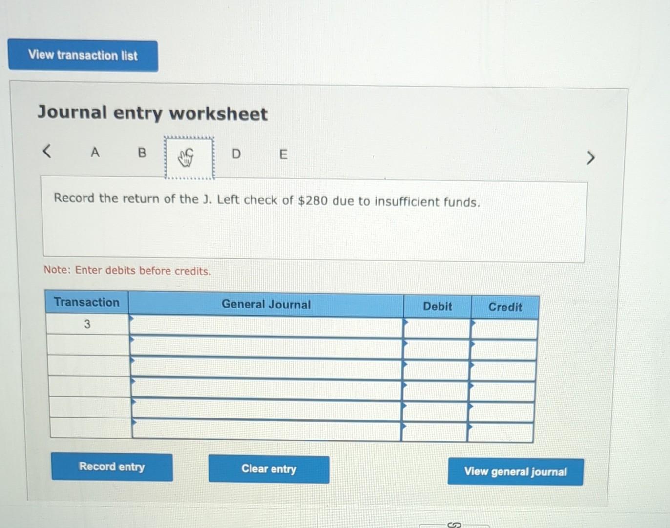 There were no deposits in transit or outstanding checks at November 30.