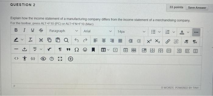  i need help answering this question for managerial accounting. QUESTION 2