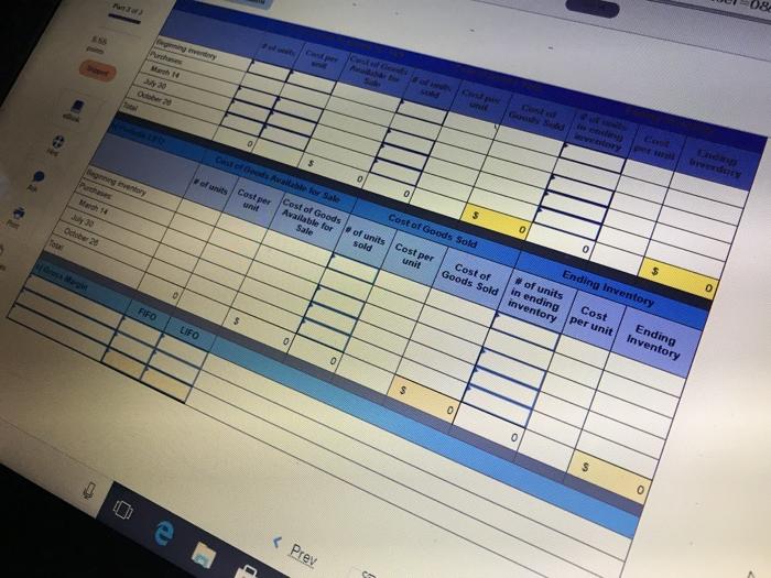 970 units Units Acquired at Cost 245 units @ $11.80 $2,891 3,886