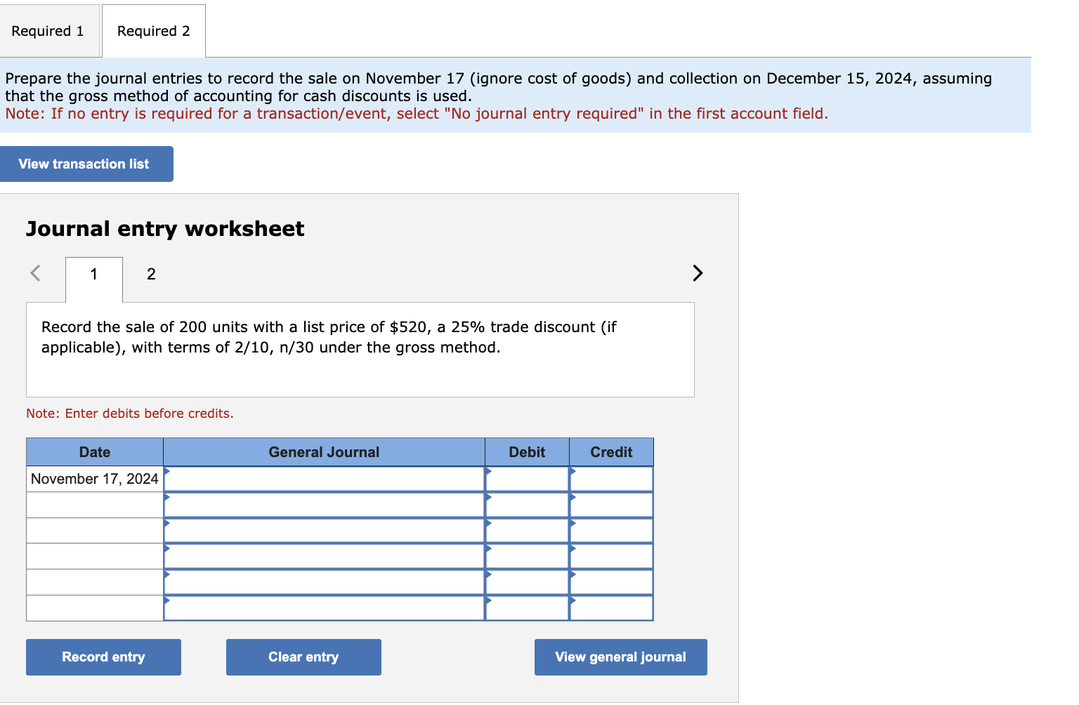 net method compared [LO7-3] [The following information applies to the questions displayed