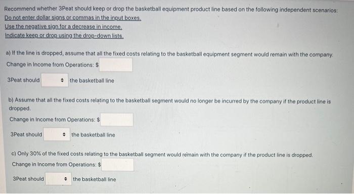 Sports Manufacturer produces equipment for three sports: baseball, basketball, and golf. The