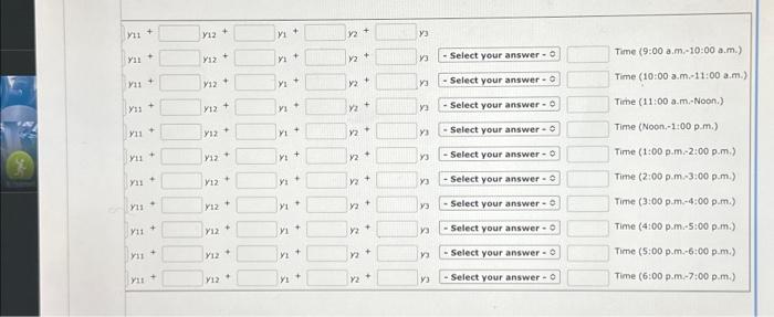 for full-time and part-time tellers. The schedule must provide for efficient opera