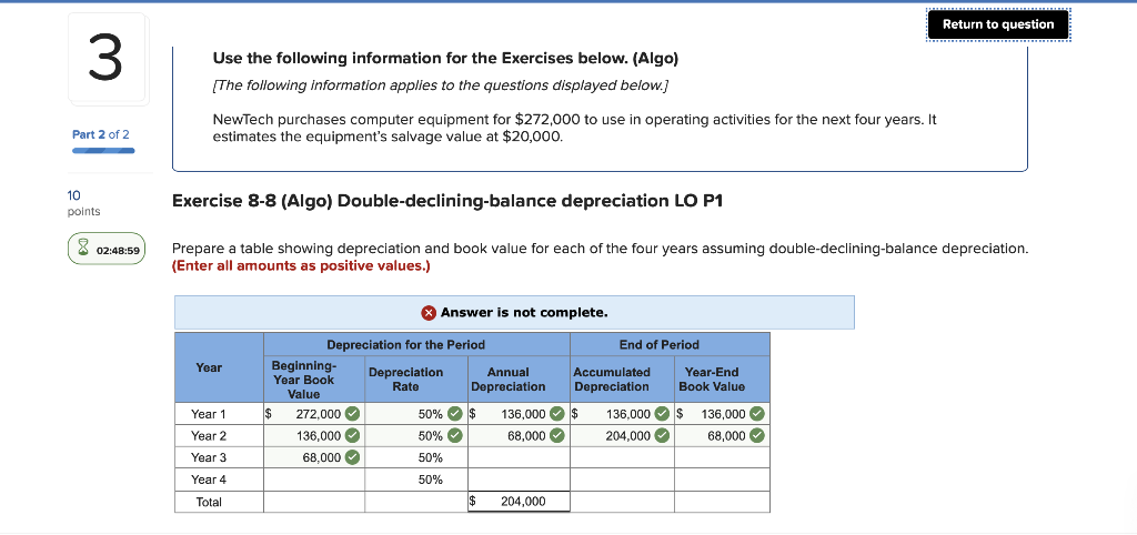 Can u help me complete this please Return to question 3 Use