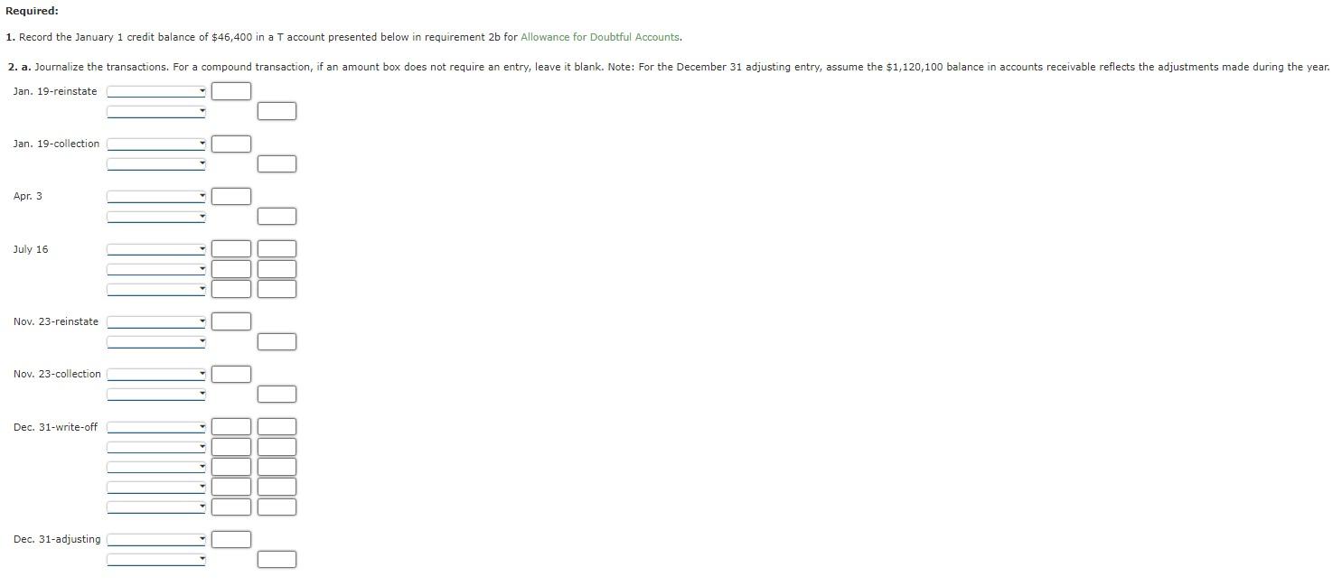 the transactions. For a compound transaction, if an amount box does not