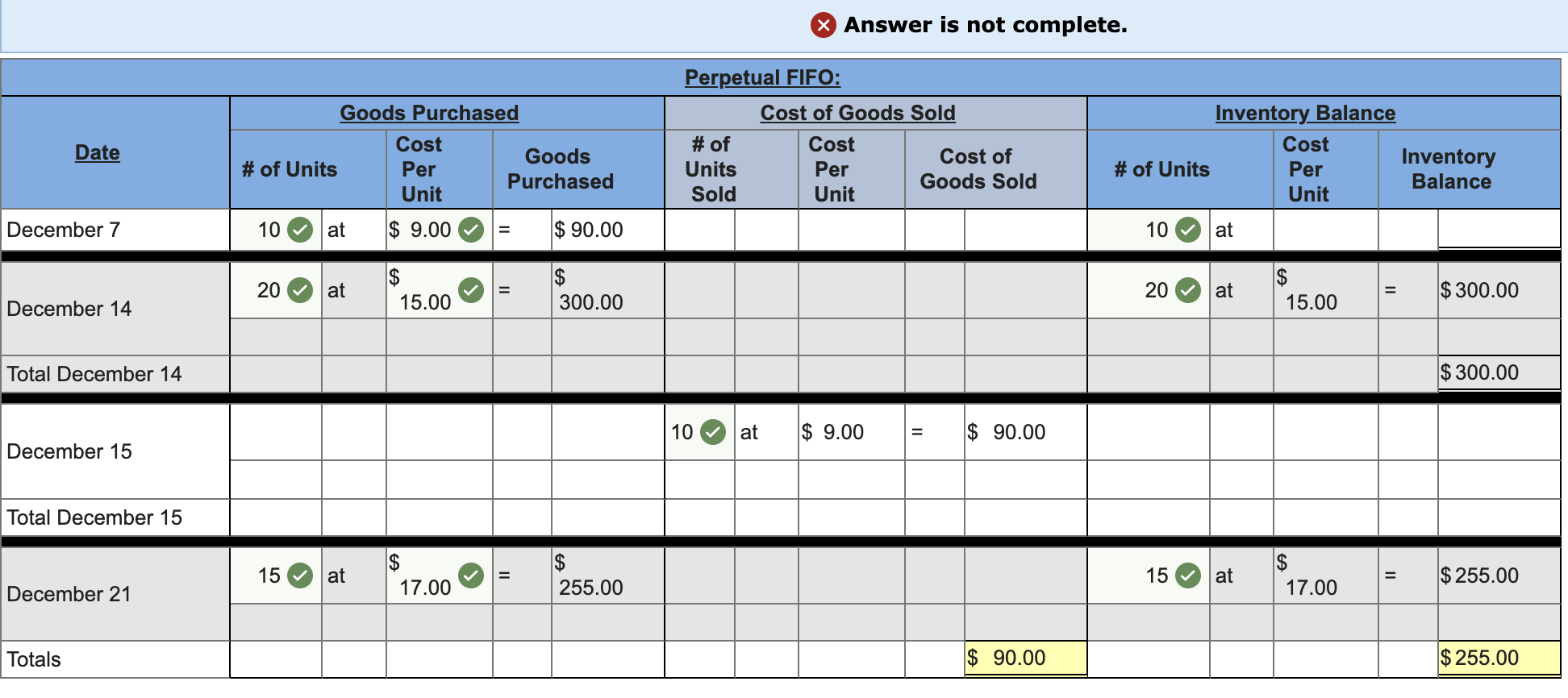 Use the following information for the Quick Study below. (Algo) (11-14) Skip