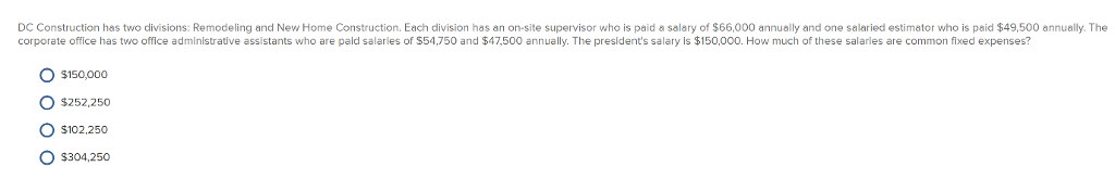 Please solve and explain: DC Construction has two divisions: Remodeling and New