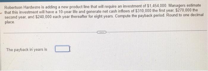 Robertson Hardware is adding a new product line that will require