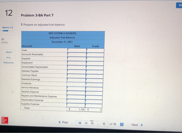 3-5, 3-6, 3-7) The general ledger of Red Storm Cleaners at January
