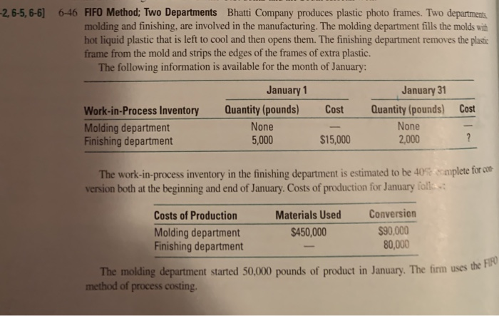  Please show work and write answer directly on chegg 2,6-5,6-6) 6-46