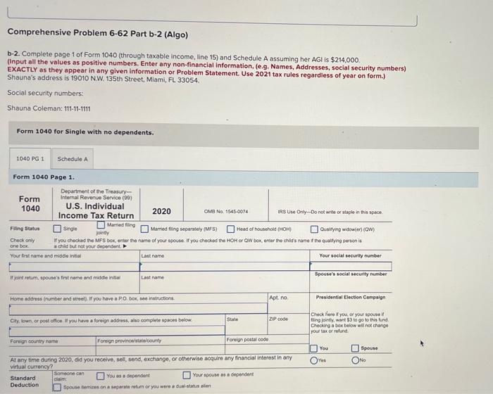 6-1, LO 6-2, LO 6-3) (Algo) [The following information applies to the