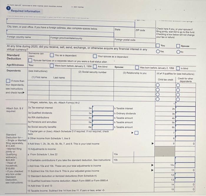 questions displayed below.] Shauna Coleman is single. She is employed as an