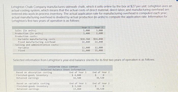  this is all the information thats was provided for the problem