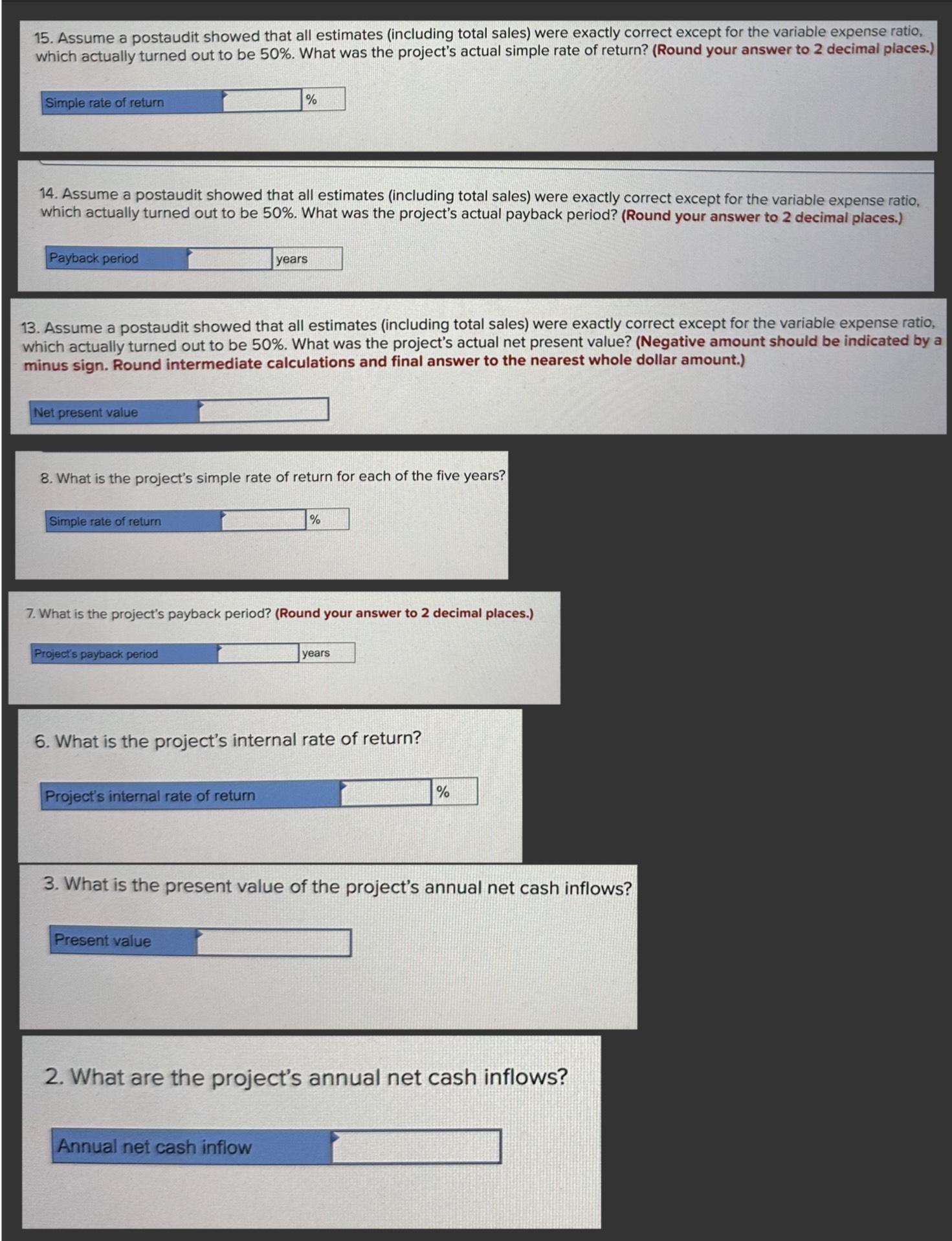  Cardinal Company is considering a five-year project that would require a