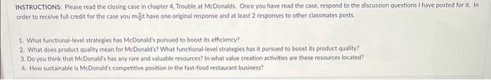attached is the question INSTRUCTIONS: Please read the closing case in chapter