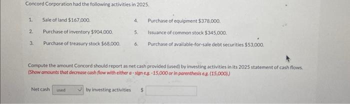 please complete will upvote Compute the amount Concord should report as net