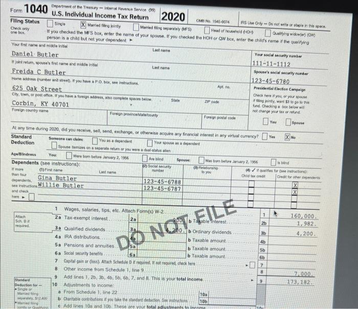 from the first photo? i attached an example of the 1040 of