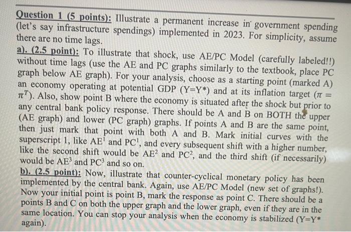 Answer for a permanent increase not a decrease. Question 1 ( 5